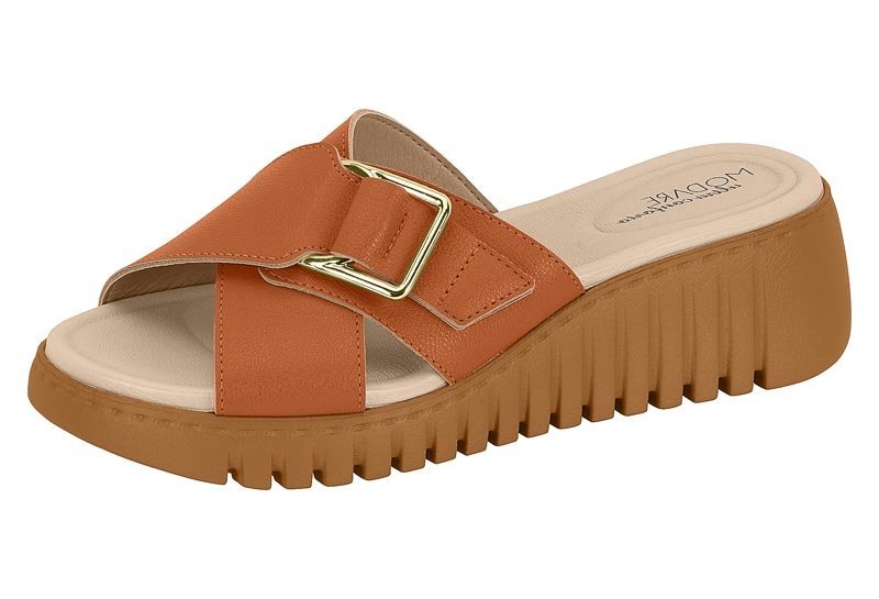 Tamanco Anabela Modare 7197.100 Feminino Marrom 2