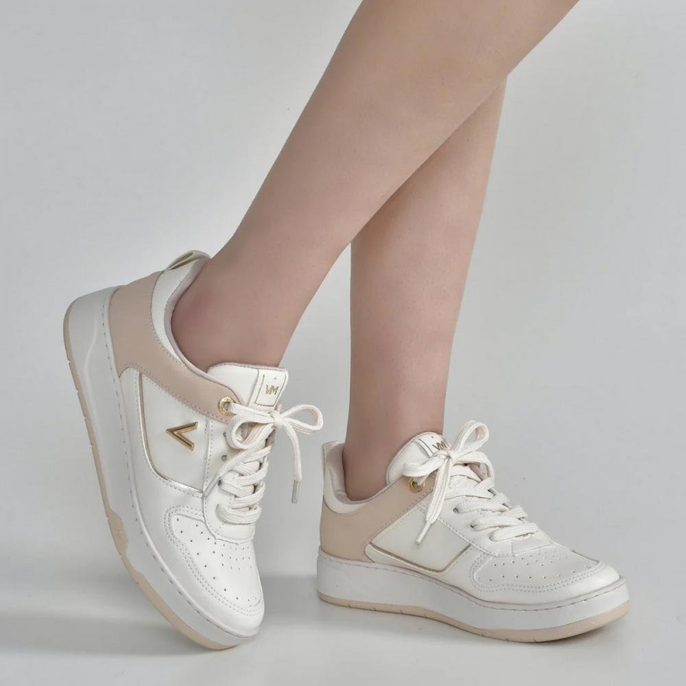 Tênis Casual Via Marte 137-003 Feminino Branco 4