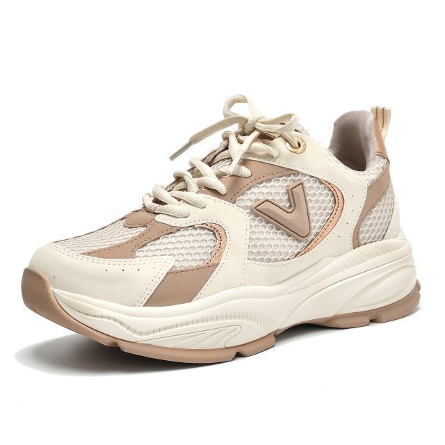 Tênis Casual Via Marte 135-003 Feminino Bege 3