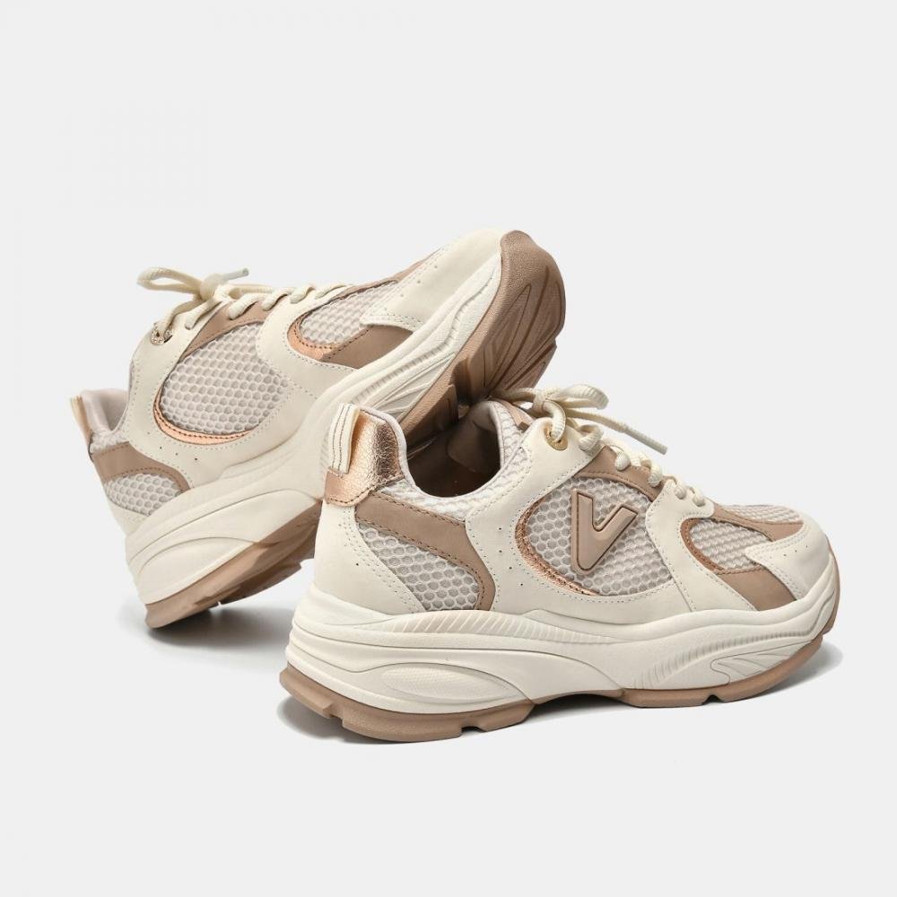 Tênis Casual Via Marte 135-003 Feminino Bege 4
