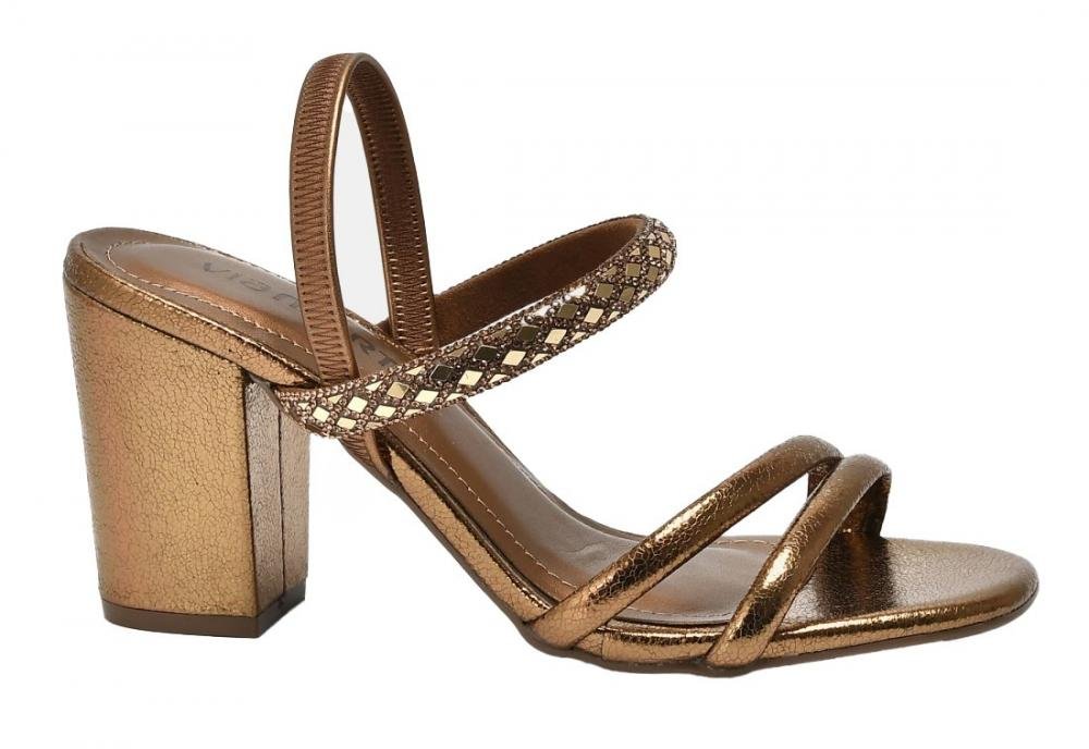 Sandália Via Marte 164-006 Feminino Dourado 2