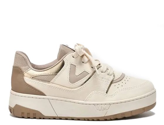 Tenis Via Marte 042-017 Feminino Bege 1