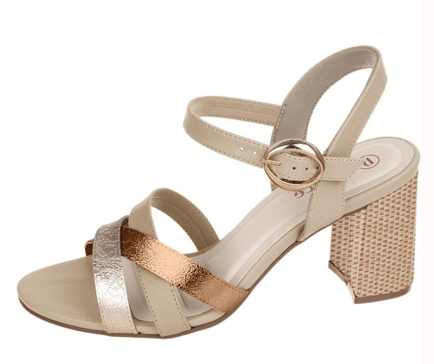 Sandália Bebece T6059-463 Feminino Bege 2