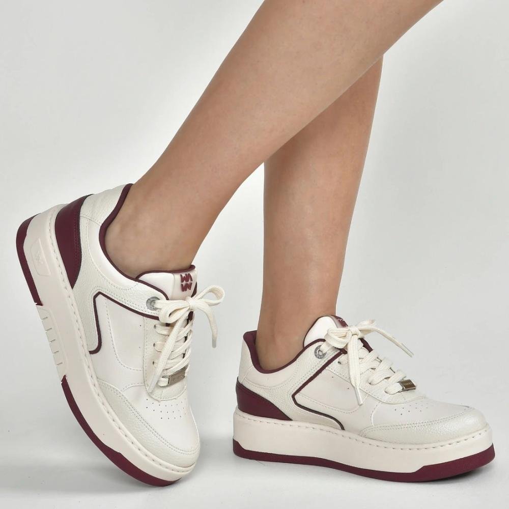Tênis Casual Via Marte 126-009 Feminino Off White 3