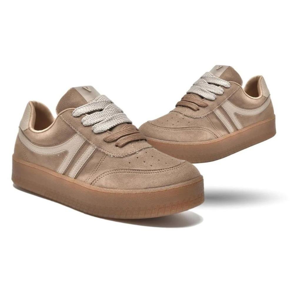 Tênis Casual Via Marte 216-001 Feminino Bege 3