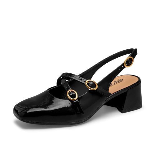Sapato Chanel Dakota D0081 Feminino Preto 2