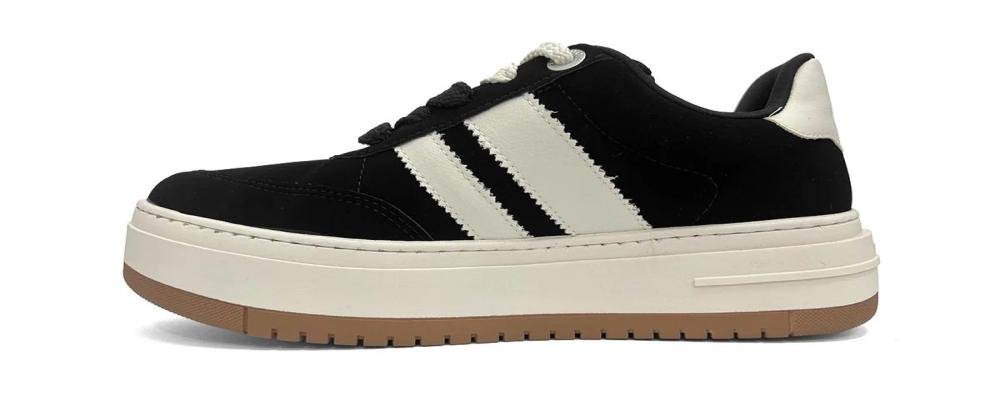 Tênis Casual Via Marte 233-004 Feminino Preto 2