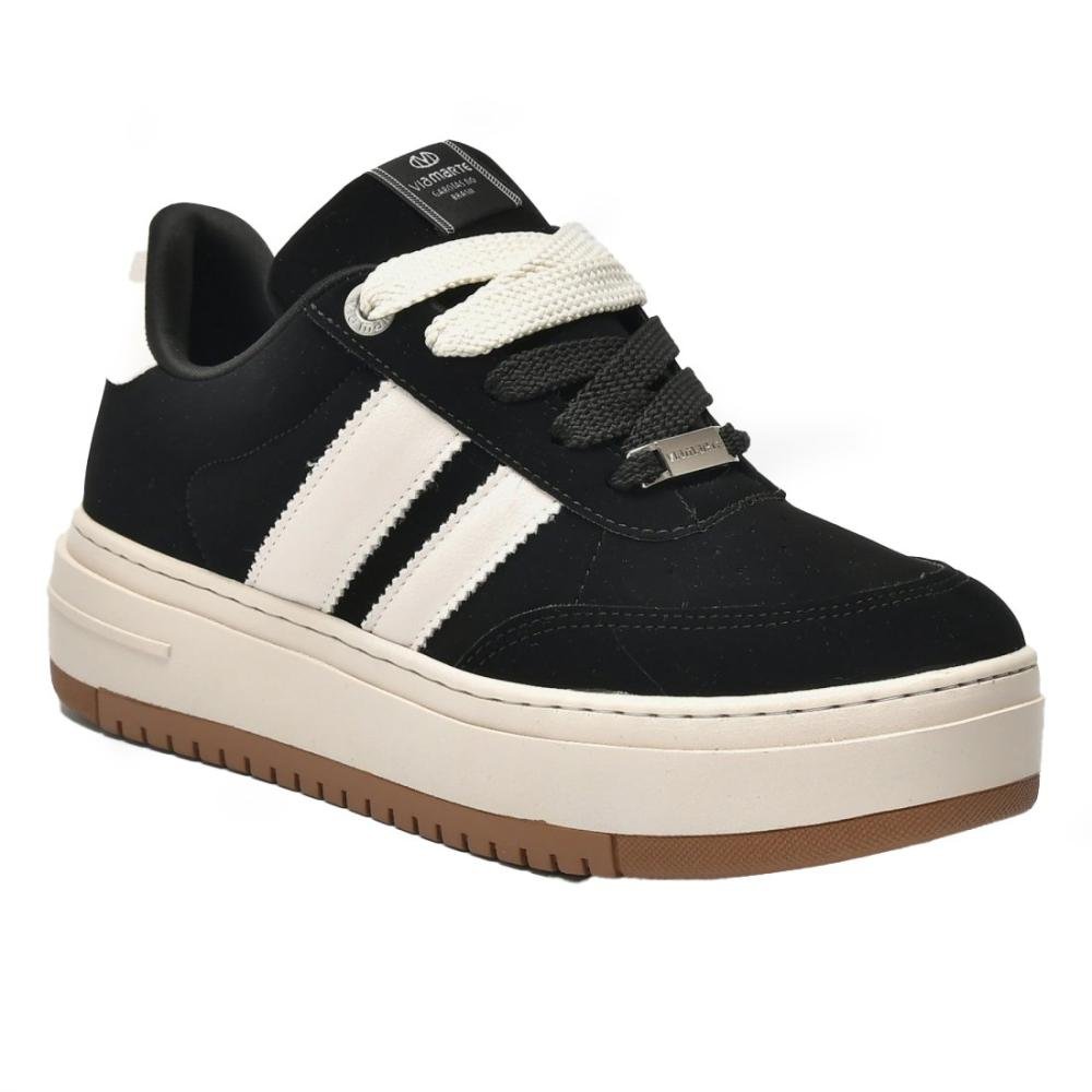Tênis Casual Via Marte 233-004 Feminino Preto 3