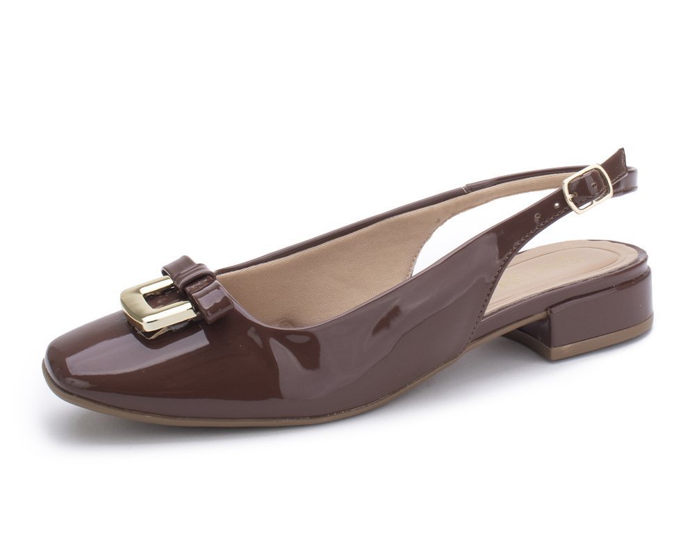 Sapatilha Slingback Sua Cia 8377.15954 Feminino Marrom 2