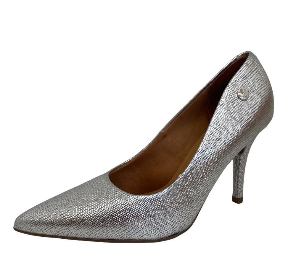 Sapato Scarpin Vizzano 1184.1501 Salto Alto Feminino Prata 4