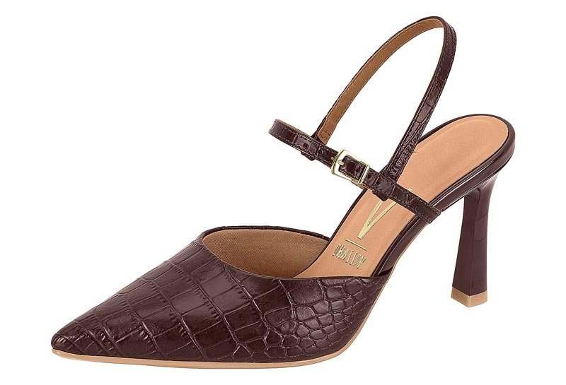 Sapato Slingback Vizzano 1447.101 Feminino Marrom 2