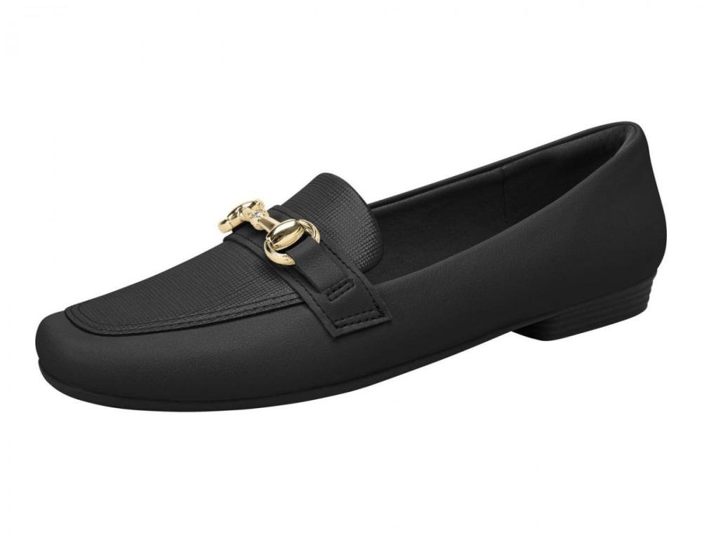 Sapatilha Mocassim Piccadilly 250247 Feminina Preto 2