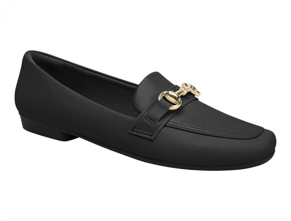Sapatilha Mocassim Piccadilly 250247 Feminina Preto 3