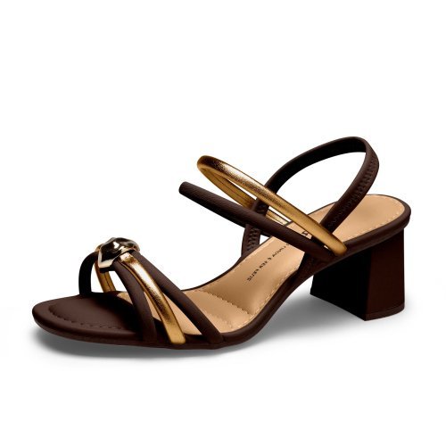 Sandália Dakota Y9372 Feminino Dourado/Marrom 2