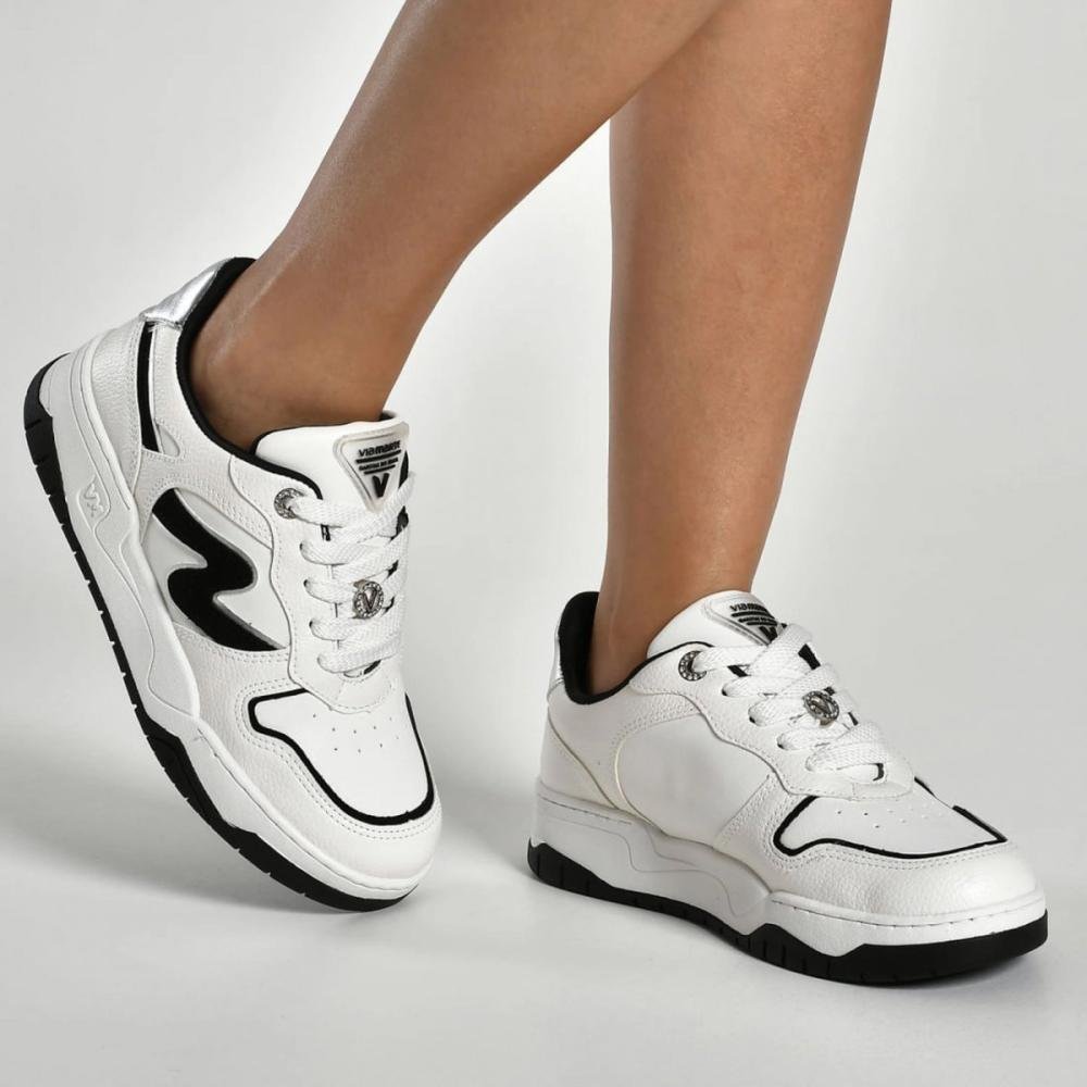 Tênis Casual Via Marte 276 Feminino Branco/Preto 4