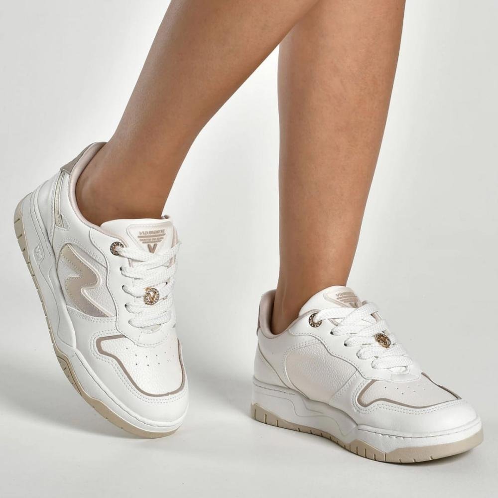 Tênis Casual Via Marte 276 Feminino Off White 4
