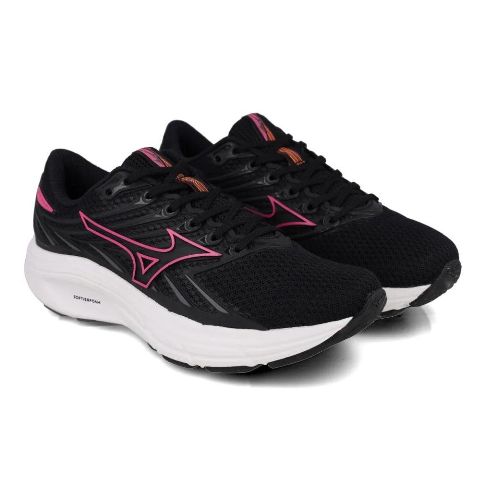 Tenis Mizuno Jet 8 Feminino Preto/Rosa 3