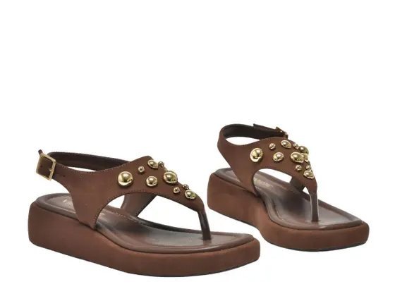 Sandalia Via Marte 267-007 Feminina Marrom 2