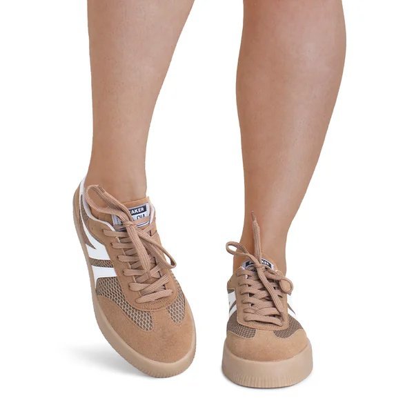 Tênis Casual Sua Cia 8361.16061t Feminino Bege 4