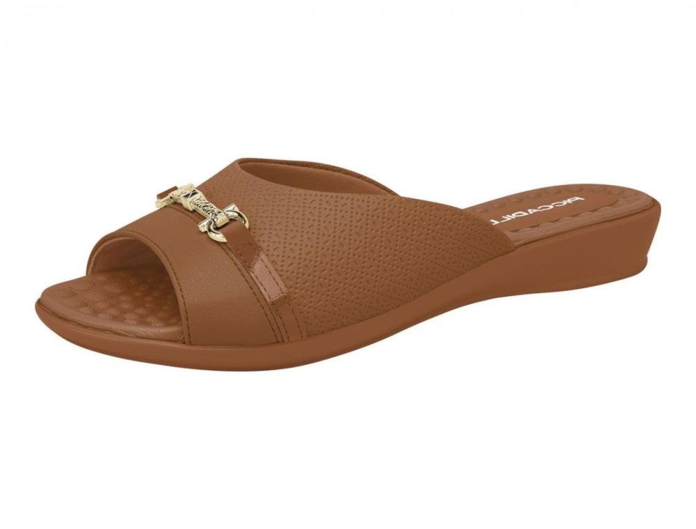 Tamanco Piccadilly 500404 Feminino Camel 2