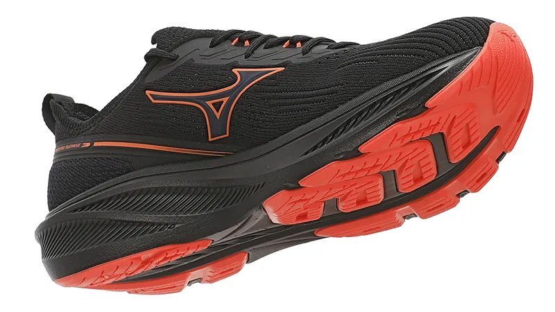 Tenis Mizuno Sunrise Masculino Preto/Vermelho 3
