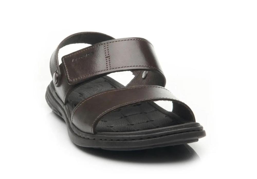 Sandália em Couro Pegada 131288 Masculino Marrom 2