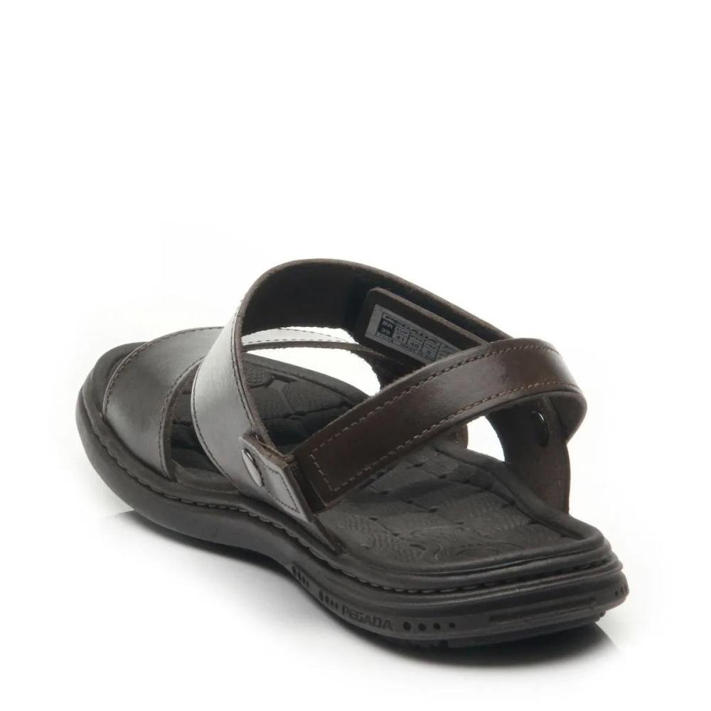 Sandália em Couro Pegada 131288 Masculino Marrom 3