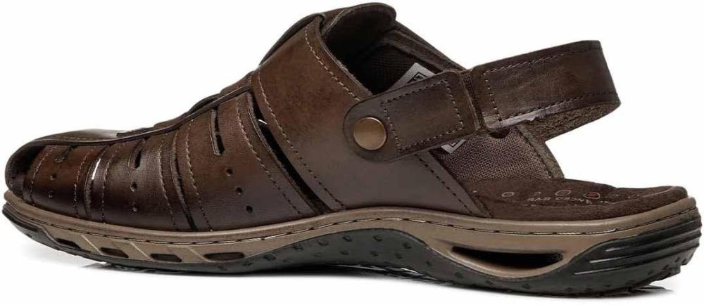 Sandália em Couro Pegada 131676 Masculino Marrom 3