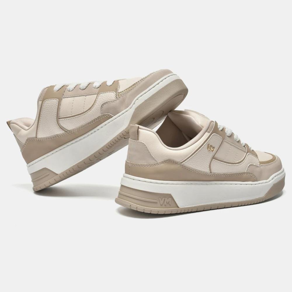 Tenis Via Marte 232-006 Feminino Bege 2