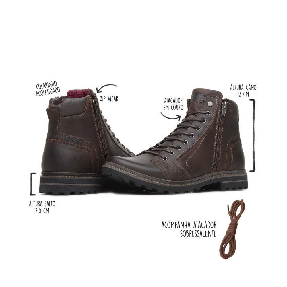 Coturno Free Way Absolut1 3156 Masculino Marrom 4