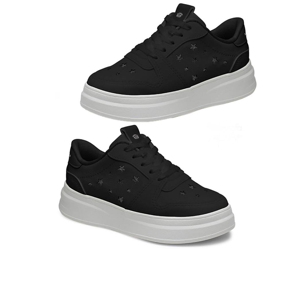 Tenis Pink Cats V6211 Infantil Feminino Preto 2