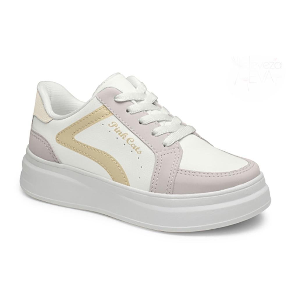 Tenis Pink Cats V6212  Infantil Feminino