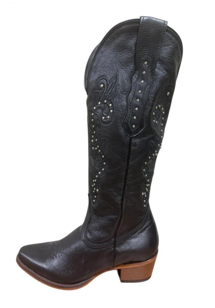 Bota Passo Country Cano Alto Livre 1400 Feminina Preto 3