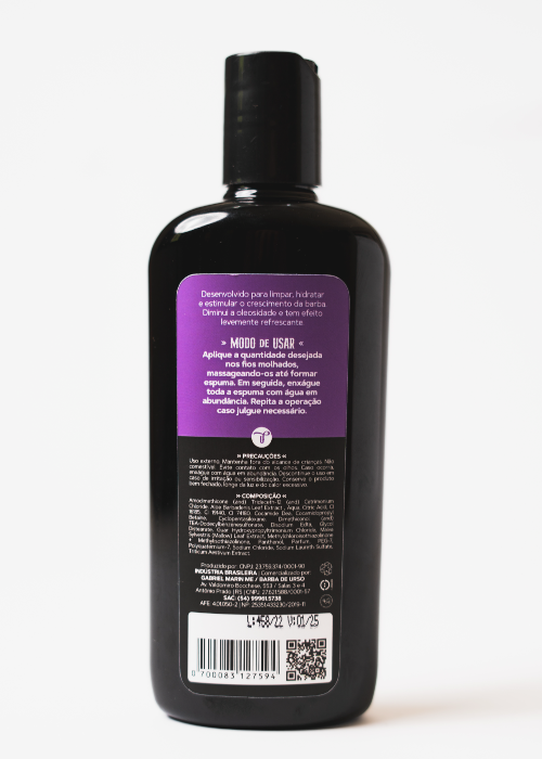 Shampoo para Barba Sândalo 240ML 240ml 3