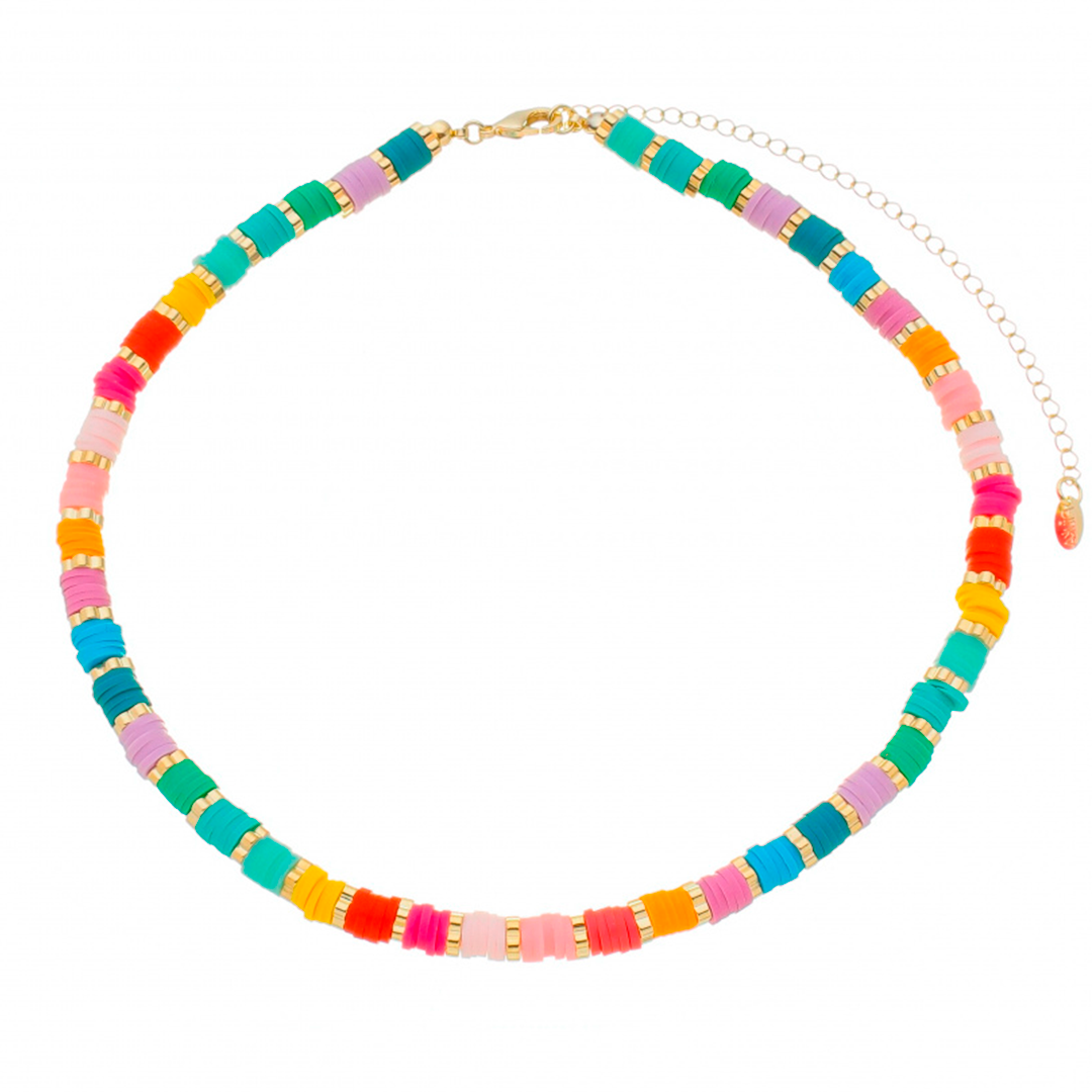 COLAR CURTO ANNA FIMOS COLORIDOS