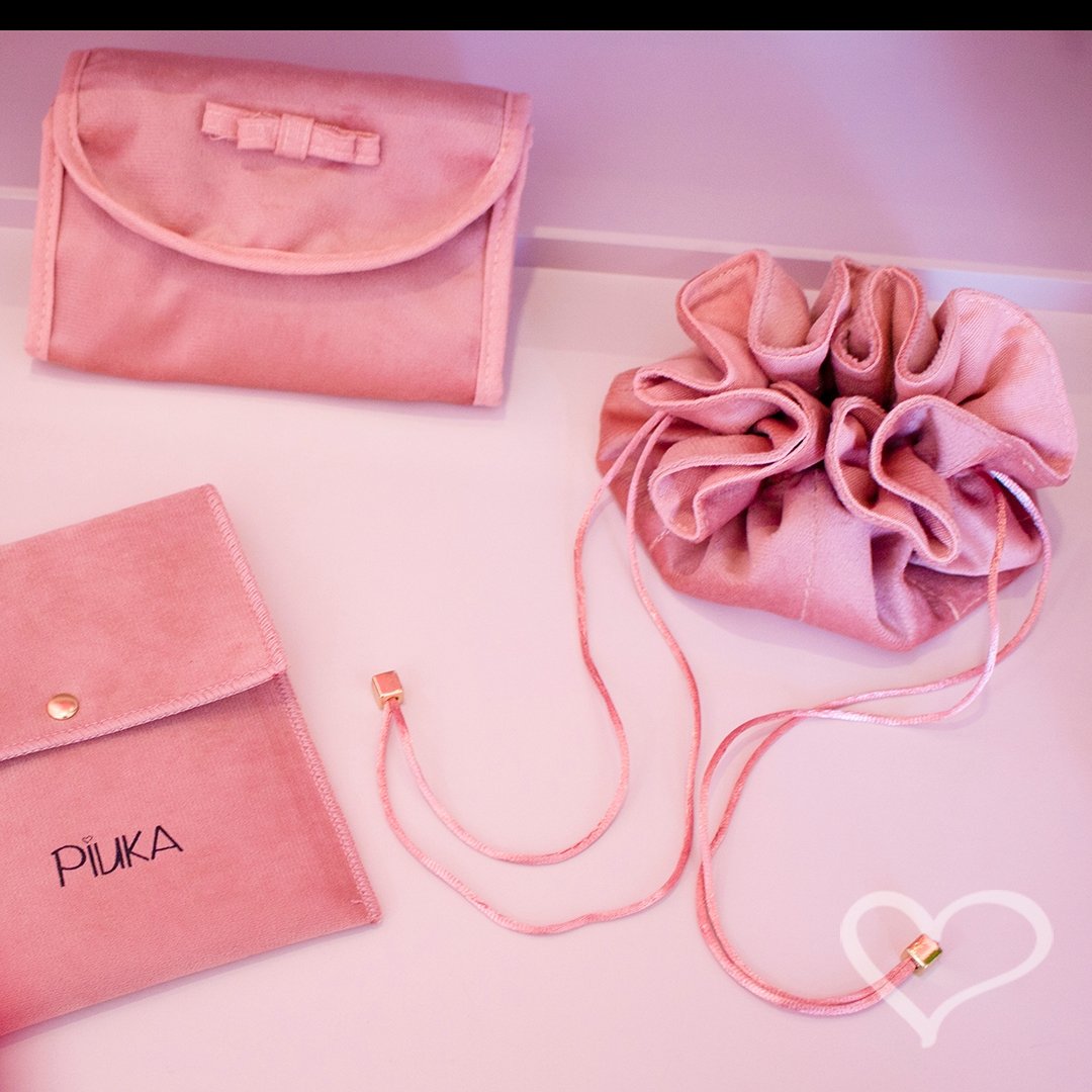 PORTA-JOIAS ROLINHO PIUKA SUEDE ROSE Rosa 4