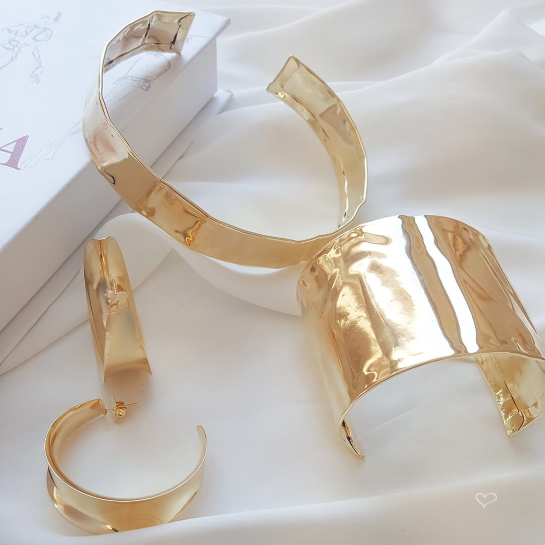 BRACELETE FOLHEADO A OURO 18K  KRISTY VINTAGE Dourado 2