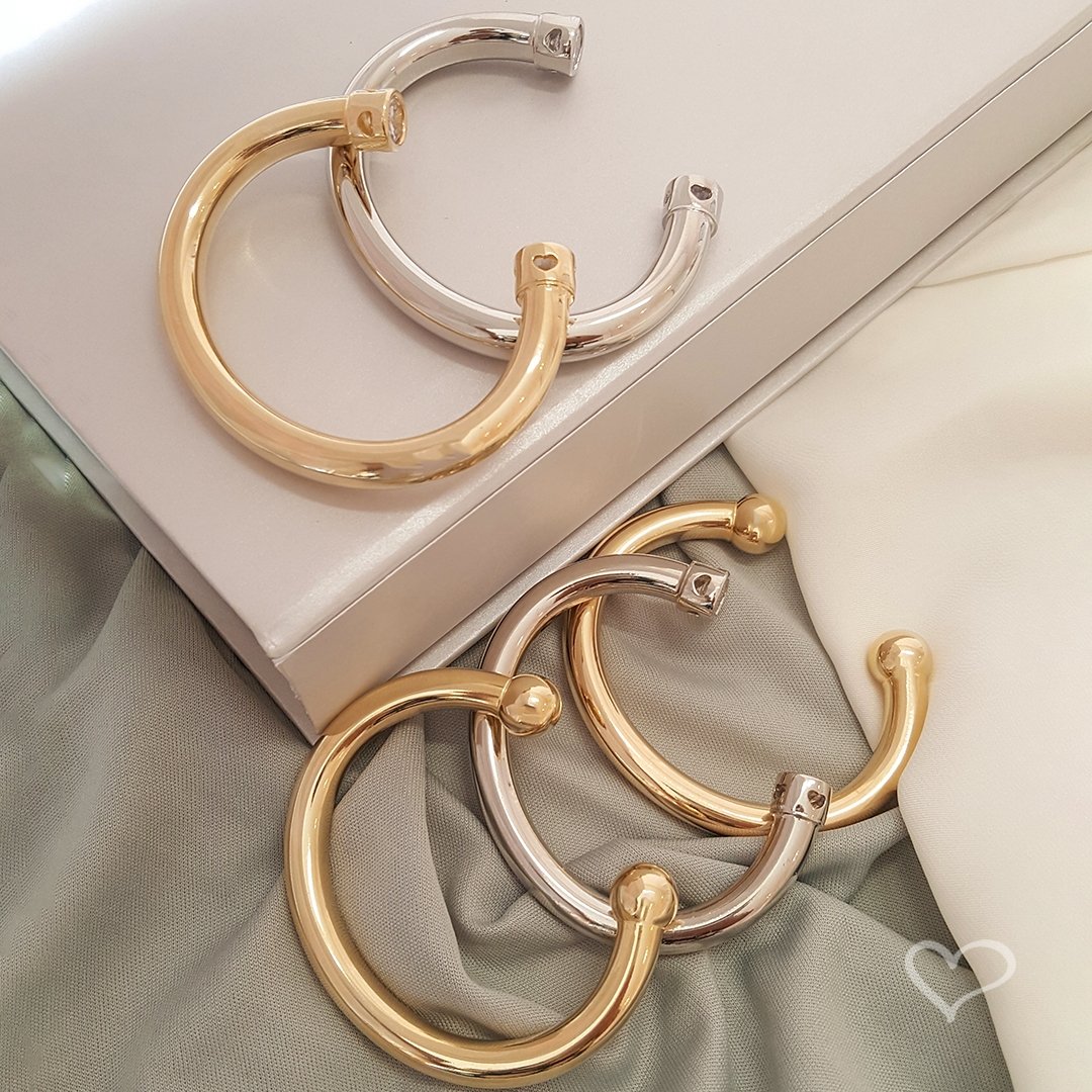 BRACELETE TUBO HANNAH ZIRCÔNIAS FOLHEADO A OURO 18K Dourado 4