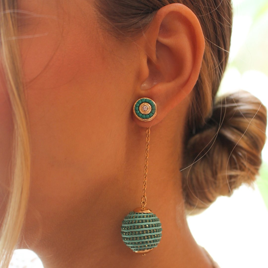 BRINCO BOLA FIO VERDE MARIA CLARA Verde 5