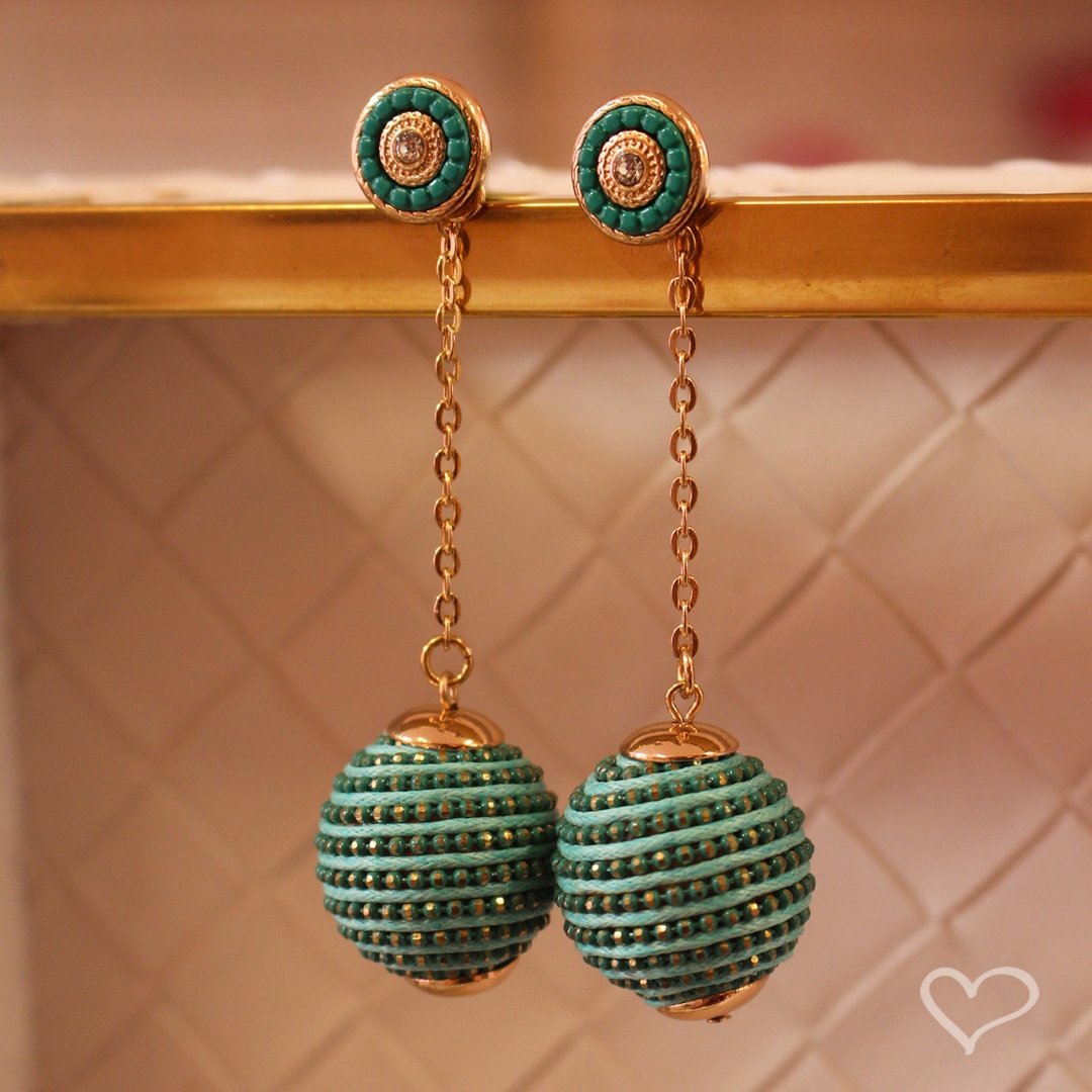 BRINCO BOLA FIO VERDE MARIA CLARA Verde 6