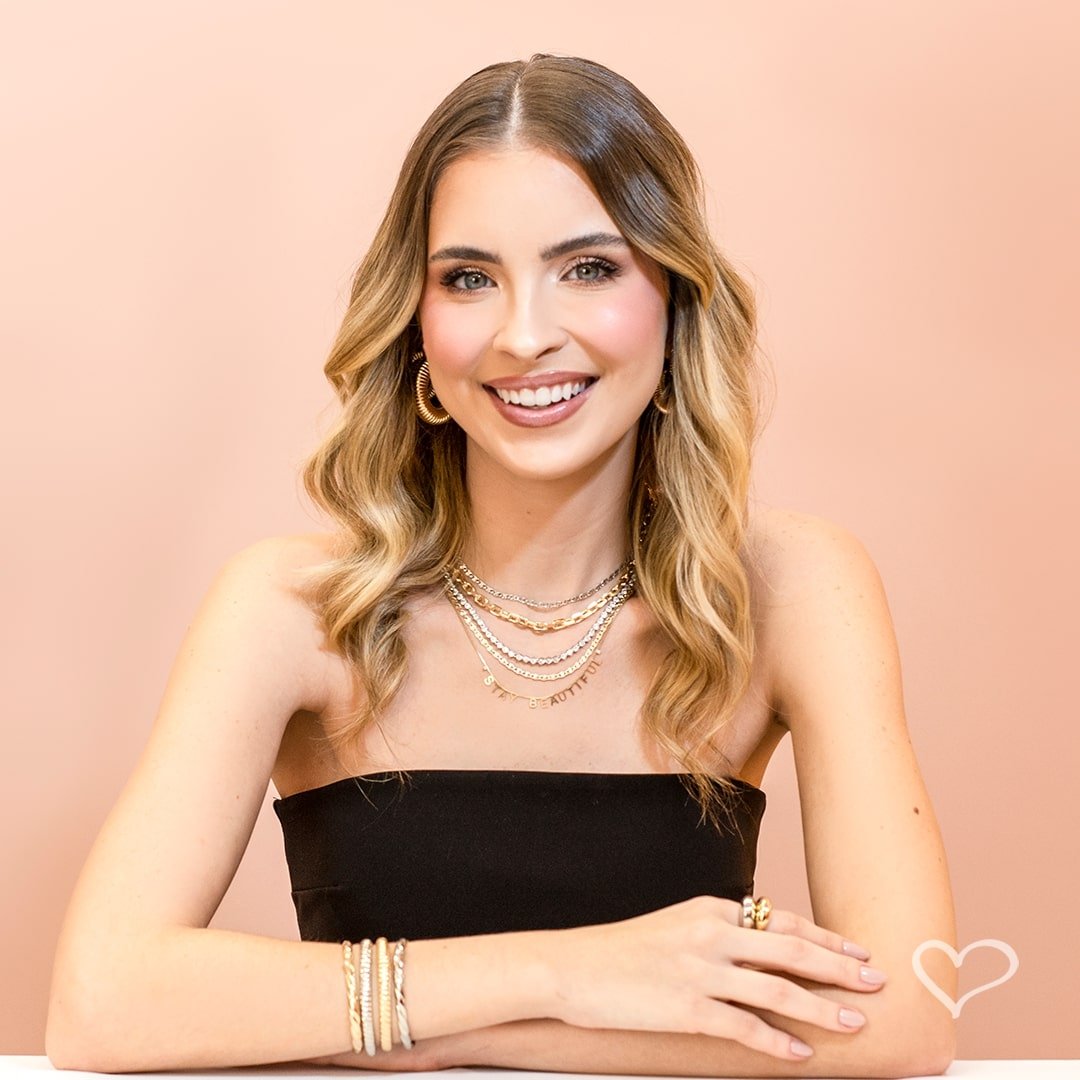 COLAR STAY BEAUTIFUL ZIRCÔNIA FOLHEADO A OURO 18K Dourado 2