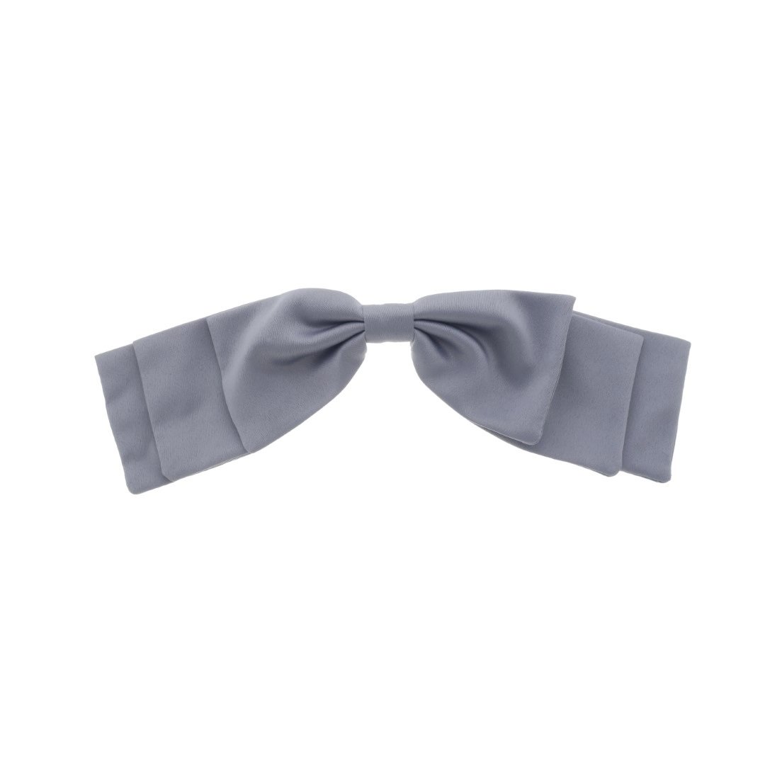 LAÇO DE CABELO BIA CREPE ACETINADO CINZA Dourado 1