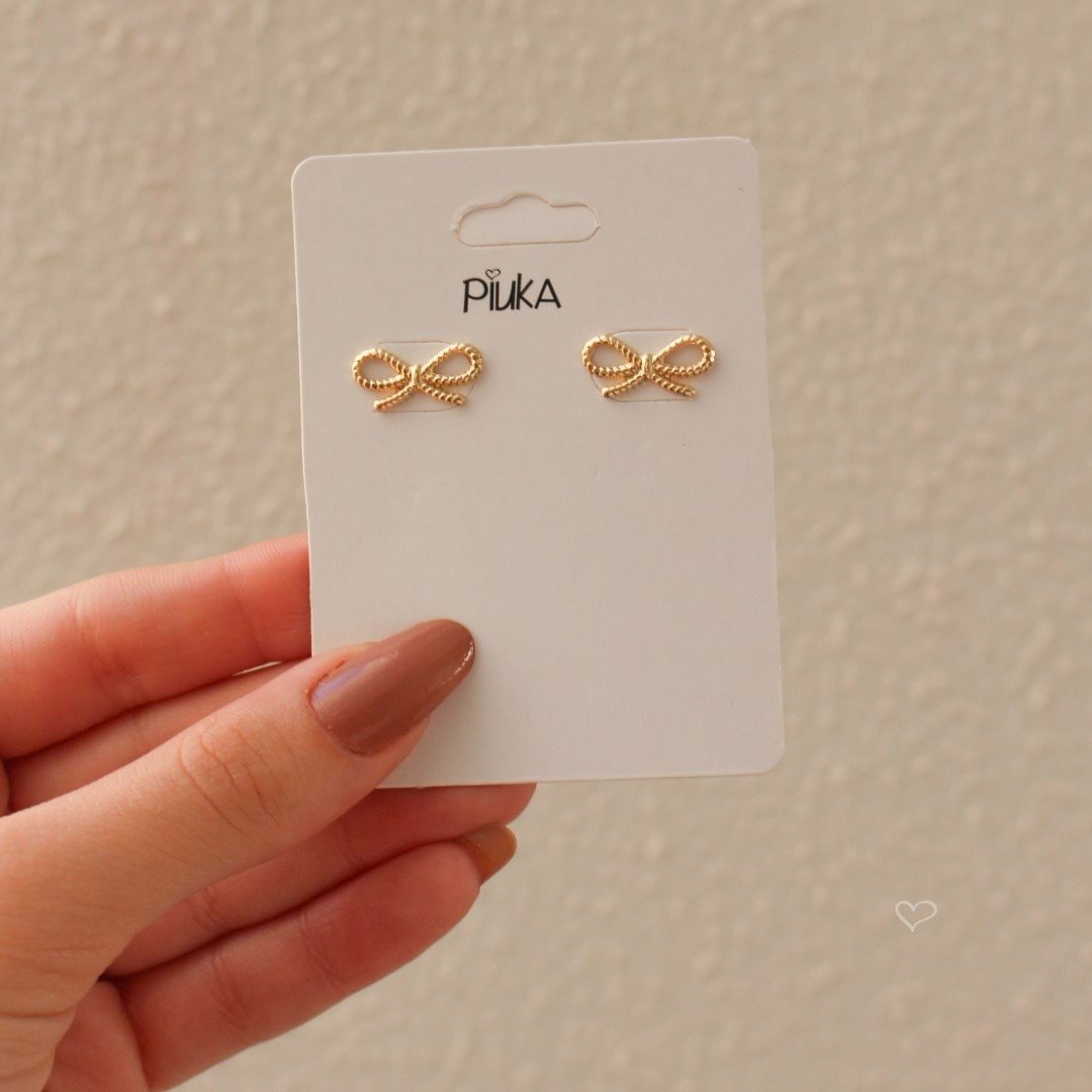 BRINCO NAT LACINHO FOLHEADO A OURO 18K Ouro 18K 2