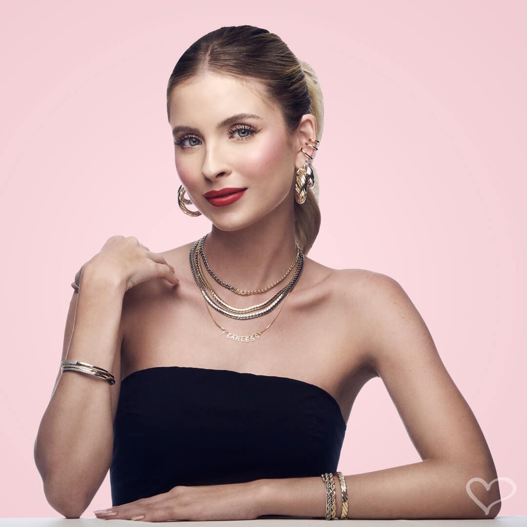 CHOKER ELOS GROUMET FOLHEADA A OURO 18K E FOLHEADA EM RÓDIO BRANCO FRIDA Dourado/Prata 2