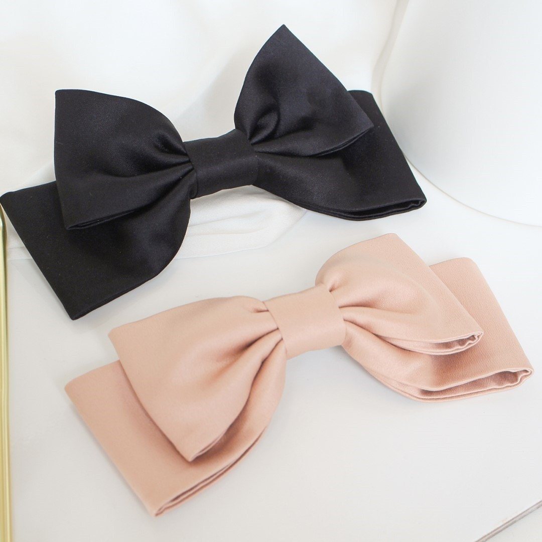 LAÇO DE CABELO LAIS CREPE ACETINADO PRETO Preto 4