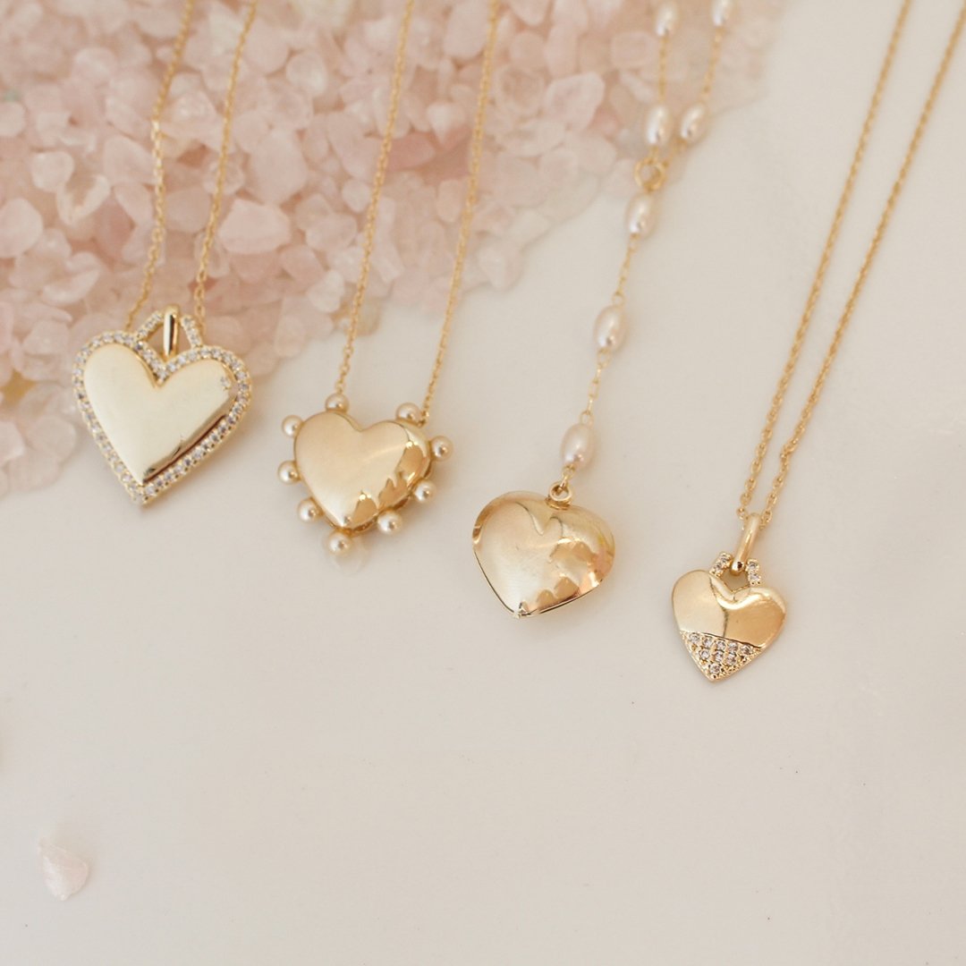 COLAR CLARA PINGENTE CORAÇÃO ZIRCÔNIAS FOLHEADO A OURO 18K Dourado 5