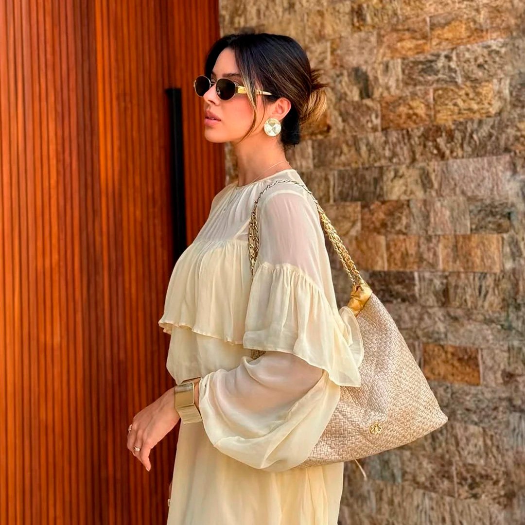 BRACELETE DIANA GEOMÉTRICO DOURADO Dourado 4