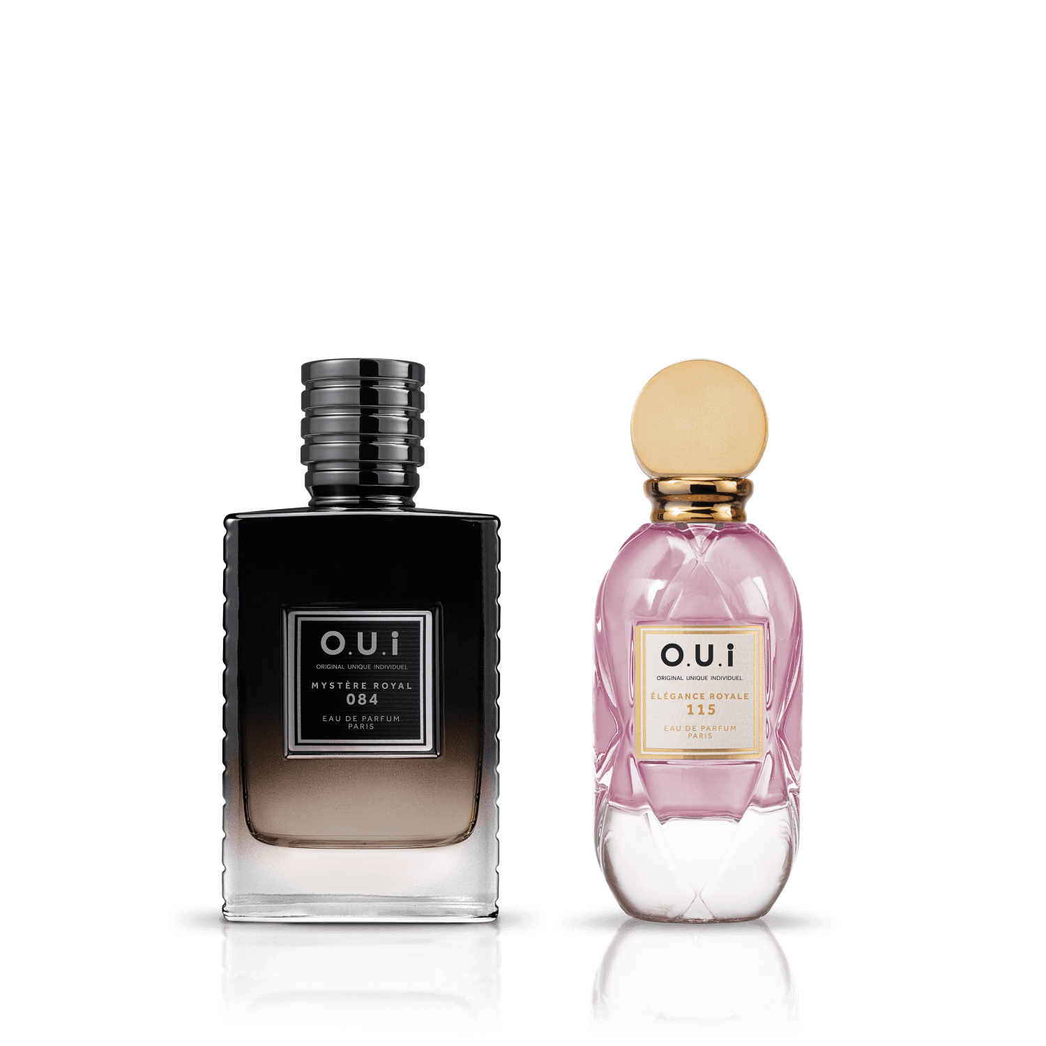 Kit O.U.i Élégance Royale 115 & Mystère Royal 084  - Eau de Parfum 75ml + Eau de Parfum 75ml ÚNICO 1