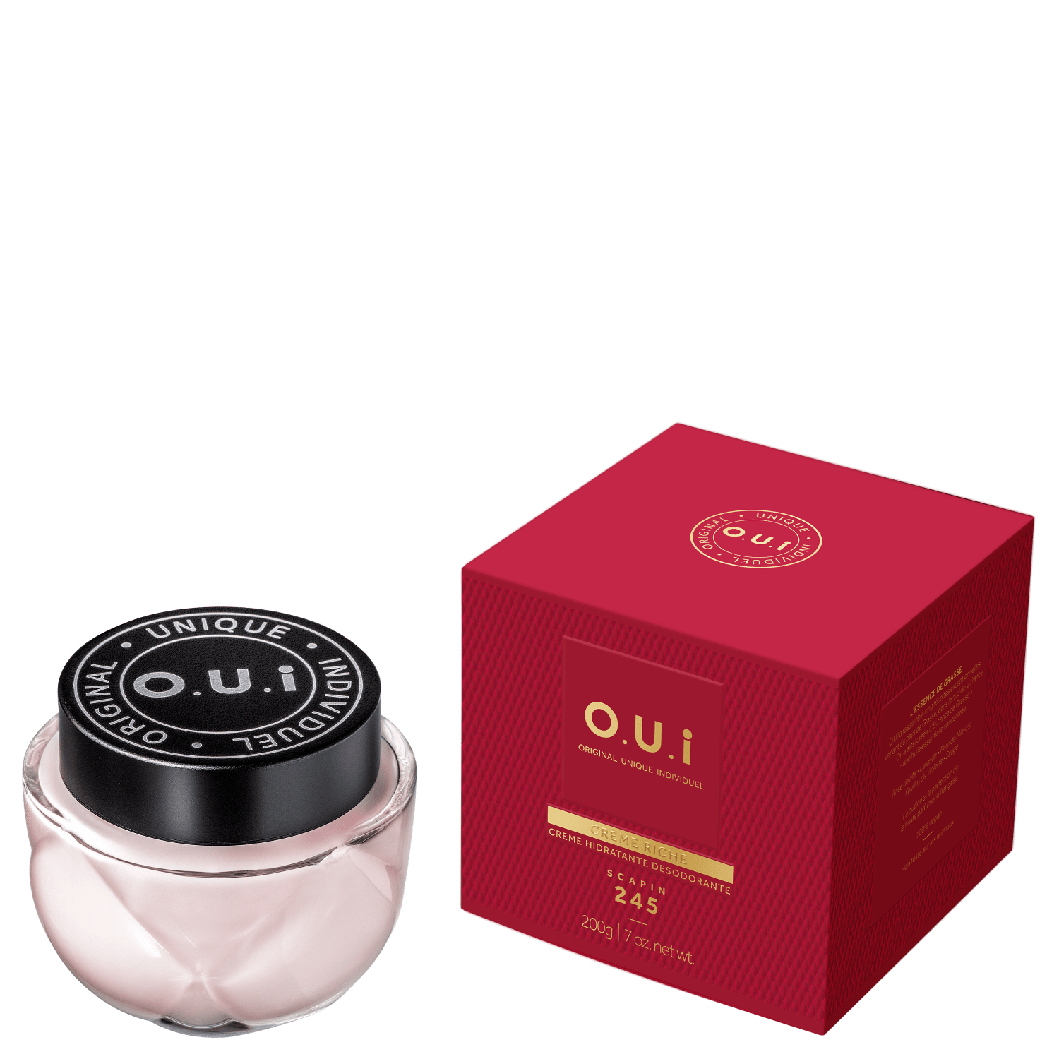 O.U.i Hidratante Desodorante Crème Riche Scapin 245 200G 200g 4
