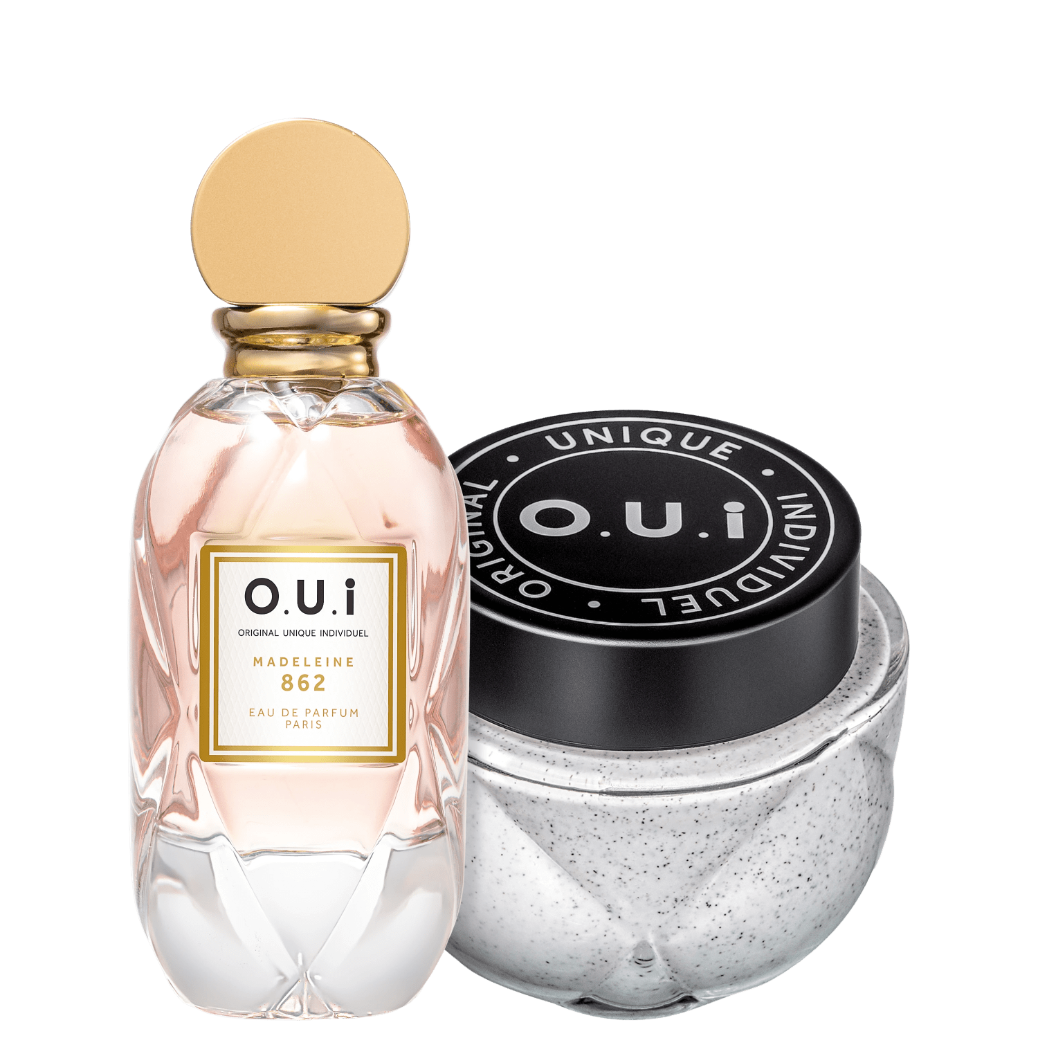 Kit O.U.i Madeleine 862 Feminino - Eau de Parfum 75ml + Esfoliante Corporal 200g ÚNICO 1